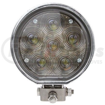 81295 by TRUCK-LITE - 81 Series Vehicle-Mounted Spotlight - Auxiliary 4 in. Round LED, Chrome Housing, 6 Diode, 24V, 500 Lumen