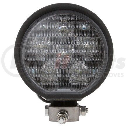 81240 by TRUCK-LITE - 81 Series Work Light - 4 in. Round LED, Black Housing, 6 Diode, 24V, 500 Lumen