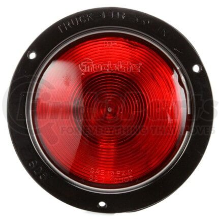 81300R by TRUCK-LITE - Turn Signal Light - Incandescent, Red Round Lens, 1 Bulb, Flange Mount, 12V
