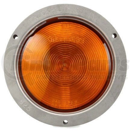 81301Y by TRUCK-LITE - Turn Signal Light - Incandescent, Yellow Round Lens, 1 Bulb, Flange Mount, 12V