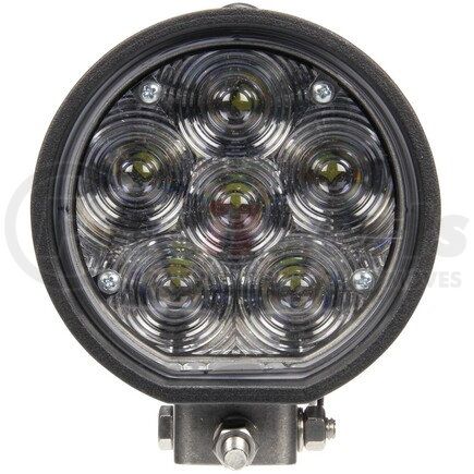 81390 by TRUCK-LITE - 81 Series Vehicle-Mounted Spotlight - Auxiliary 4 in. Round LED, Black Housing, 6 Diode, 12V, Stud, 500 Lumen