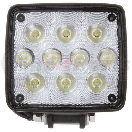 8160 by TRUCK-LITE - Signal-Stat Work Light - 4x3.75 in. Rectangular LED, Black Housing, 10 Diode, 12-36V, Stud, 819 Lumen