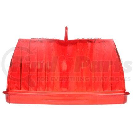 8861 by TRUCK-LITE - Signal-Stat School Bus Warning Light Lens - Triangular, Red, Acrylic, For Bus Lights, 1 Screw