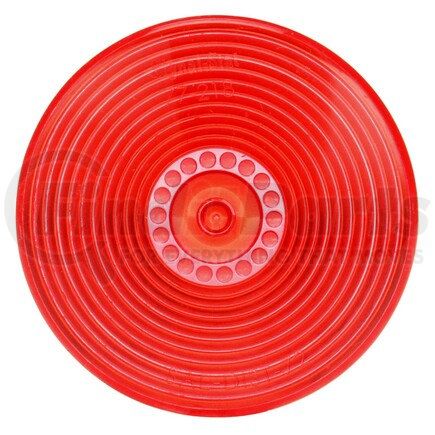 8909 by TRUCK-LITE - Signal-Stat Brake Light Lens - Circular, Red, Polycarbonate, Replacement Lens, Snap-Fit