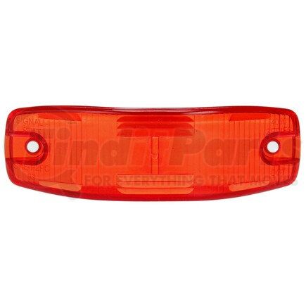 8918 by TRUCK-LITE - Signal-Stat Turn Signal Light Lens - Rectangular, Red, Polycarbonate, For Signal Lights, 2 Screw