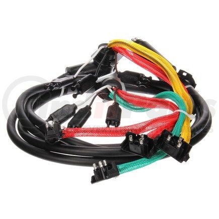 88915 by TRUCK-LITE - 88 Series Turn Signal Wiring Harness - 10 Plug, Rear, 14 Gauge, 55 in. License, Turn Signal Harness, w/ S/T/T, M/C, Tail Breakout