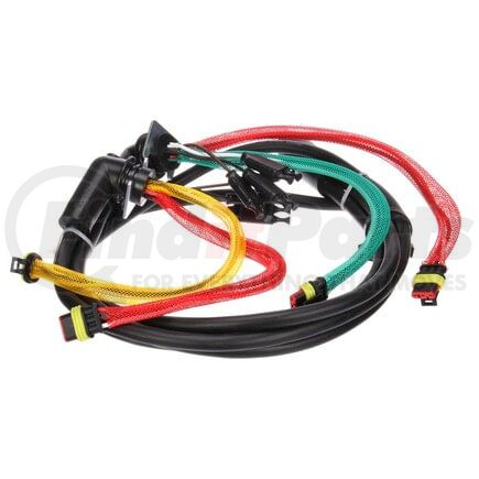 88932 by TRUCK-LITE - 88 Series Turn Signal Wiring Harness - 10 Plug, Rear, 14 Gauge, 55 in. License, Turn Signal Harness, w/ S/T/T, M/C, Auxiliary, Tail Breakout