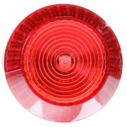 8943 by TRUCK-LITE - Signal-Stat Marker Light Lens - Circular, Red, Polycarbonate, Snap-Fit Mount