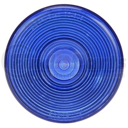 8936B by TRUCK-LITE - Signal-Stat Pedestal Light Lens - Signal-Stat, Round, Blue, Polycarbonate, For Pedestal Lights (677WK, 3753, 3754, 3755, 3756, 3850, 3853), Snap-Fit