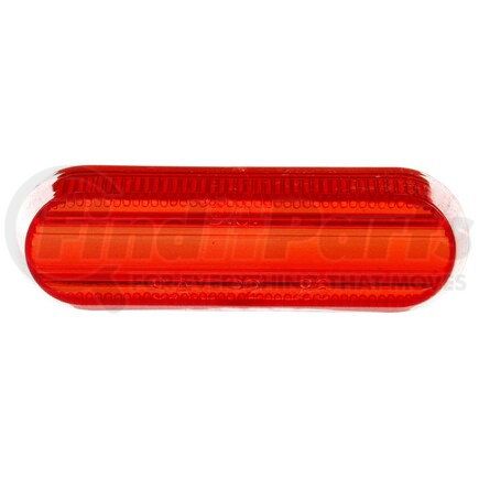 8937 by TRUCK-LITE - Signal-Stat Marker Light Lens - Oval, Red, Acrylic, Snap-Fit Mount