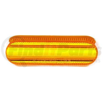 8937A by TRUCK-LITE - Signal-Stat Marker Light Lens - Oval, Yellow, Acrylic, Snap-Fit Mount