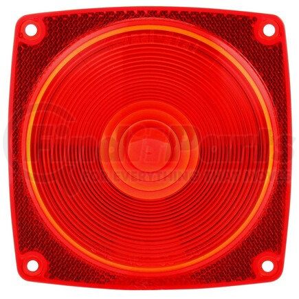 8948 by TRUCK-LITE - Signal-Stat Trailer Light Lens - Square, Red, Acrylic, For Trailer Lights (533DK, 534D, 535D), 4 Screw