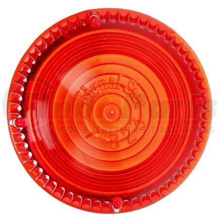 8945 by TRUCK-LITE - Signal-Stat Marker Light Lens - Circular, Red, Acrylic, Snap-Fit Mount