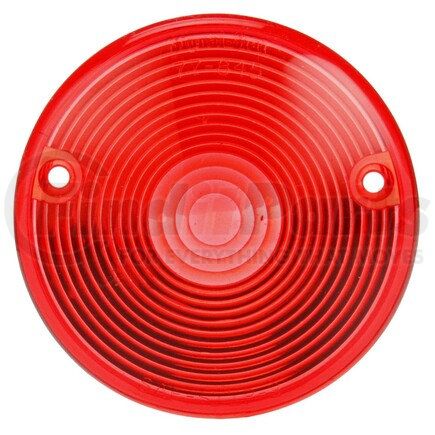 8974 by TRUCK-LITE - Signal-Stat Replacement Lens - Round, Red, Acrylic, For 2201, 2203, 2204, 2 Screw