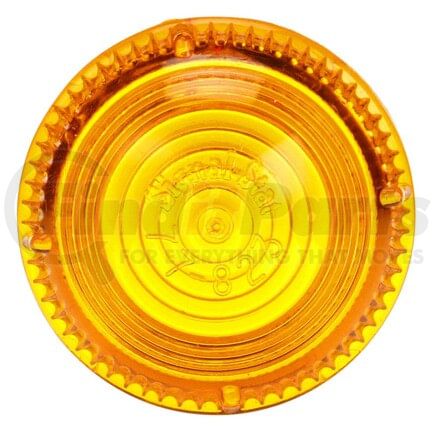 8977A by TRUCK-LITE - Signal-Stat Clearance Light Lens - Oval, Yellow, Acrylic, Replacement Lens for Dietz 2-18 Series, Snap-Fit