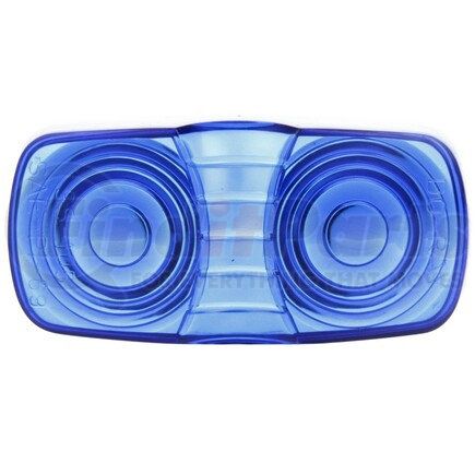 9007B by TRUCK-LITE - Signal-Stat Marker Light Lens - Oval, Blue, Acrylic, Snap-Fit Mount