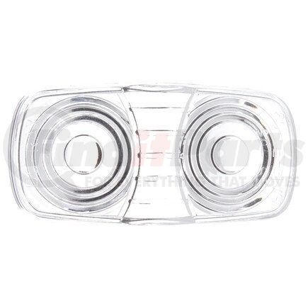 9007W by TRUCK-LITE - Signal-Stat Marker Light Lens - Oval, Clear, Acrylic, Snap-Fit Mount