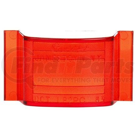 9005 by TRUCK-LITE - Signal-Stat Marker Light Lens - Rectangular, Red, Polycarbonate, Snap-Fit Mount