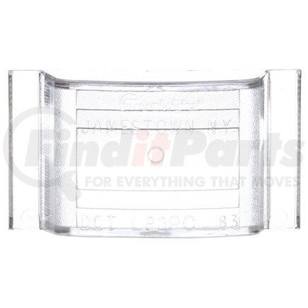 9005W by TRUCK-LITE - Signal-Stat Marker Light Lens - Rectangular, Clear, Polycarbonate, Snap-Fit Mount