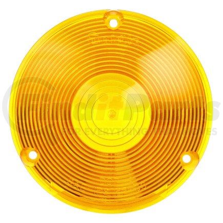 9016A by TRUCK-LITE - Signal-Stat Pedestal Light Lens - Signal-Stat, Round, Yellow, Acrylic, For Pedestal Lights (3802, 3806, 3812, 2801, 2803, 3801, 3810, 2701A, 2702A), 3 Screw