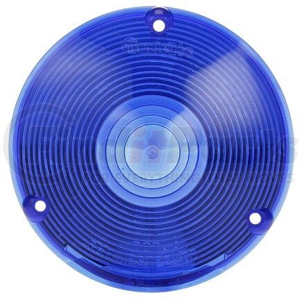 9016B by TRUCK-LITE - Signal-Stat Pedestal Light Lens - Signal-Stat, Round, Blue, Acrylic, For Pedestal Lights, 3 Screw