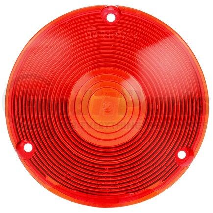 9021 by TRUCK-LITE - Signal-Stat Pedestal Light Lens - Signal-Stat, Round, Red, Acrylic, For Front, Rear Lighting (3612, 3616), Pedestal Lights (3802, 3806, 3812, 2801, 2803, 3801, 3810, 3805Y115, 2701, 3701), 3 Screw