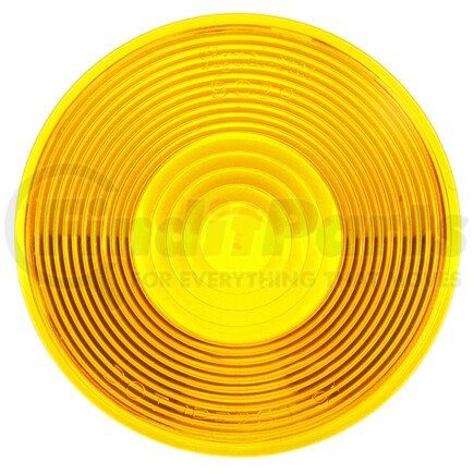 9029A by TRUCK-LITE - Signal-Stat Tail Light Lens - Round, Yellow, Acrylic, For Snap Ring Lights, Snap-Fit