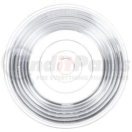 9029W by TRUCK-LITE - Signal-Stat Tail Light Lens - Round, Clear, Acrylic, For Snap Ring Lights, Snap-Fit