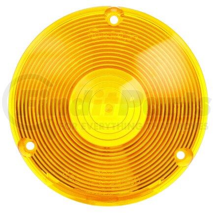 9021A by TRUCK-LITE - Signal-Stat Pedestal Light Lens - Signal-Stat, Round, Yellow, Acrylic, For Pedestal Lights (3802, 3806, 3812, 2801, 2803, 3801, 3810, 2701A), 3 Screw