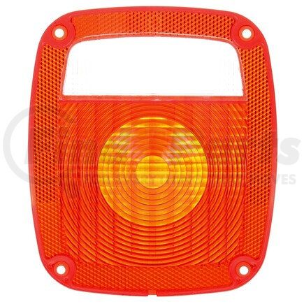 9049 by TRUCK-LITE - Signal-Stat Rectangular Replacement Lens - Red, Polycarbonate, Replacement Lens for 4010 Series, Box Lights (4025, 4026, 4027, 4028), Trailer Kits (5315Y101, 5316Y101), 4 Screw