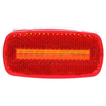 9057 by TRUCK-LITE - Signal-Stat Marker Light Lens - Rectangular, Red, Acrylic, Snap-Fit Mount