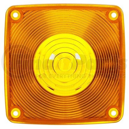 9063A by TRUCK-LITE - Signal-Stat Pedestal Light Lens - Signal-Stat, Square, Yellow, Acrylic, For Pedestal Lights (4874AY101, 4810, 4800, 4801), 4 Screw