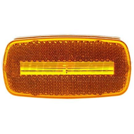 9057A by TRUCK-LITE - Signal-Stat Marker Light Lens - Rectangular, Yellow, Acrylic, Snap-Fit Mount