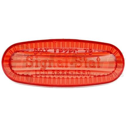 9059 by TRUCK-LITE - Signal-Stat Marker Light Lens - Rectangular, Red, Polycarbonate, Snap-Fit Mount