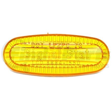 9059A by TRUCK-LITE - Signal-Stat Marker Light Lens - Rectangular, Yellow, Polycarbonate, Snap-Fit Mount