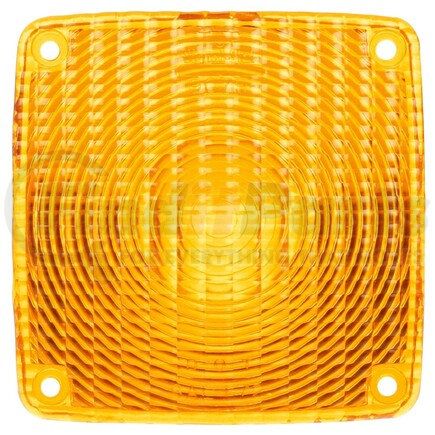 9079A by TRUCK-LITE - Signal-Stat Pedestal Light Lens - Signal-Stat, Square, Yellow, Polycarbonate, For Pedestal Lights (81331, 4805AAY115, 4805AAY118), 4 Screw