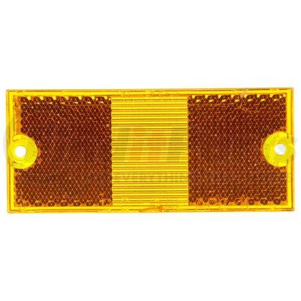 9080A by TRUCK-LITE - Signal-Stat Pedestal Light Lens - Signal-Stat, Rectangular, Yellow, Acrylic, For Pedestal Lights (4842, 81331, 4800, 4801, 4805AAY115, 4805AAY118, 4805AY116, 4805AY117), 2 Screw