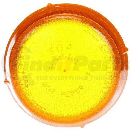 9081A by TRUCK-LITE - Signal-Stat Marker Light Lens - Circular, Yellow, Polycarbonate, Snap-Fit Mount