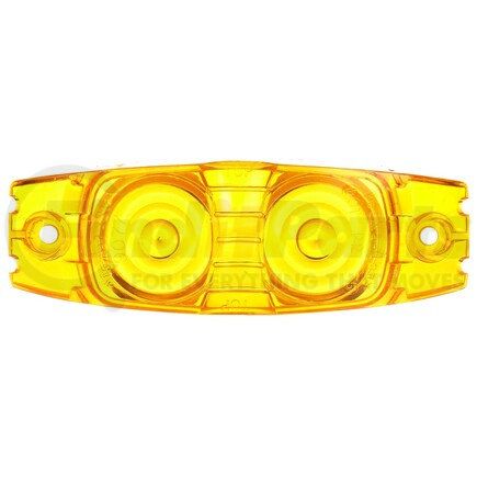 9077A by TRUCK-LITE - Signal-Stat Marker Light Lens - Oval, Yellow, Polycarbonate, 2 Screw Mount