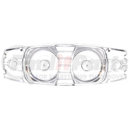 9077W by TRUCK-LITE - Signal-Stat Marker Light Lens - Oval, Clear, Polycarbonate, 2 Screw Mount