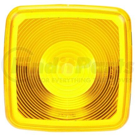 9084A by TRUCK-LITE - Signal-Stat Pedestal Light Lens - Signal-Stat, Square, Yellow, Polycarbonate, For Pedestal Lights (5800AA, 5800AAK), Snap-Fit