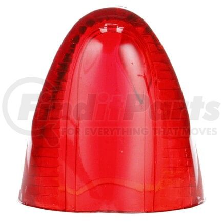 9087 by TRUCK-LITE - Signal-Stat Marker Light Lens - Oval, Red, Acrylic, 1 Screw Mount