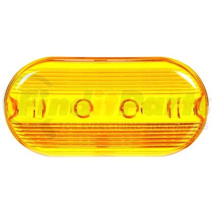 9093A by TRUCK-LITE - Signal-Stat Marker Light Lens - Oval, Yellow, Acrylic, Snap-Fit Mount