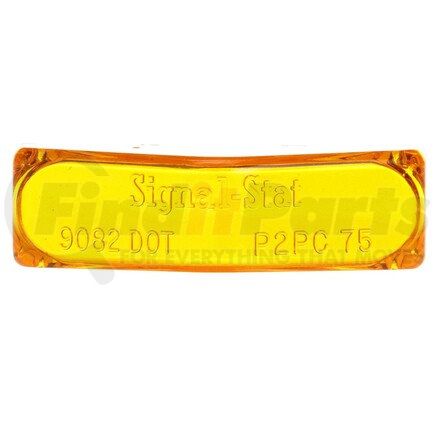 9082A by TRUCK-LITE - Signal-Stat Marker Light Lens - Rectangular, Yellow, Polycarbonate, Snap-Fit Mount
