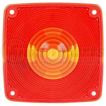 9083 by TRUCK-LITE - Signal-Stat Pedestal Light Lens - Signal-Stat, Square, Red, Polycarbonate, For Pedestal Lights (4805AY116, 4805AY117), 4 Screw