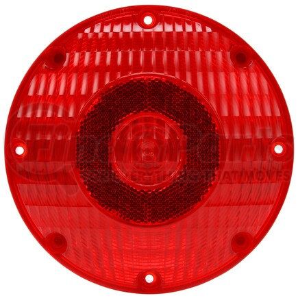 91205R by TRUCK-LITE - Brake / Turn Signal Light - Incandescent, Red Lens, Round Lens Shape, 1 Bulb, 4 Screw, 24V