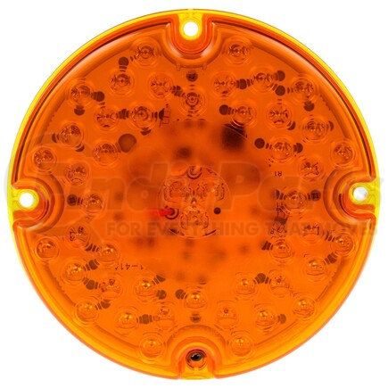 91370Y by TRUCK-LITE - 91 Series Turn Signal / Parking Light - LED, Yellow Round, 47 Diode, 4 Screw, 12V