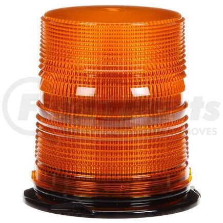 92860Y by TRUCK-LITE - Beacon Light - LED, Medium Profile Beacon, Yellow Lens, Permanent Mount/Pipe Mount, Class I, Hardwired, Stripped End, 12-24V