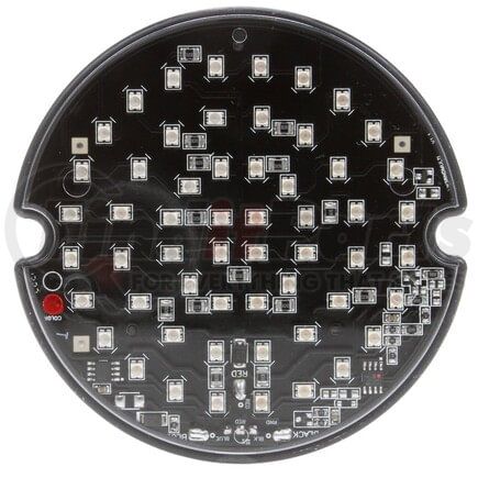92876R by TRUCK-LITE - Strobe Light - LED, 56 Diode, Round Clear/Red, Surface Mount, 12V