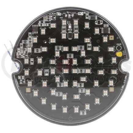 92876Y by TRUCK-LITE - Strobe Light - LED, 56 Diode, Round Clear/Yellow, Surface Mount, 12V